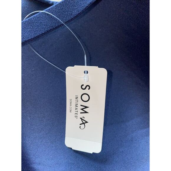 Soma Womens 38 DD Enbliss Wireless Nightfall Navy Blue Bra New NWT - Picture 7 of 11